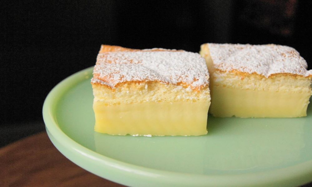 Vanilla Magic Custard Cake Recipe